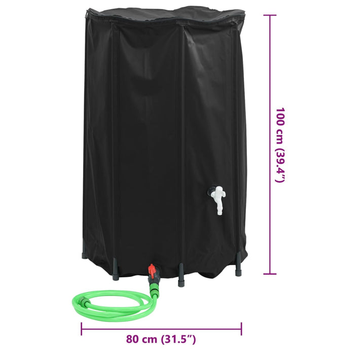 Rezervor de apă cu robinet, pliabil, 500 L, PVC - WALTI WALTI