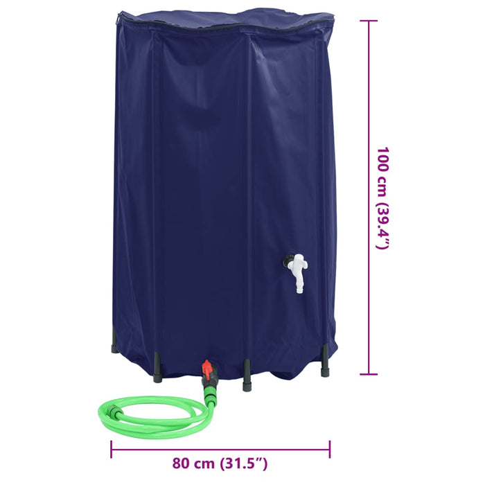 Rezervor de apă cu robinet, pliabil, 500 L, PVC - WALTI WALTI