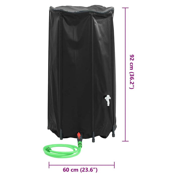 Rezervor de apă cu robinet, pliabil, 250 L, PVC - WALTI WALTI