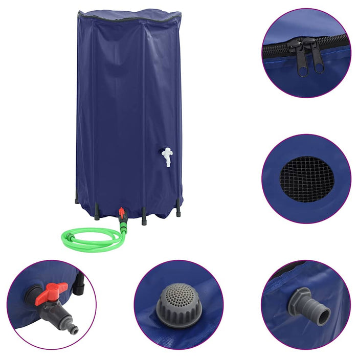 Rezervor de apă cu robinet, pliabil, 250 L, PVC - WALTI WALTI