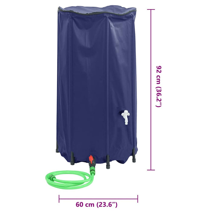 Rezervor de apă cu robinet, pliabil, 250 L, PVC - WALTI WALTI