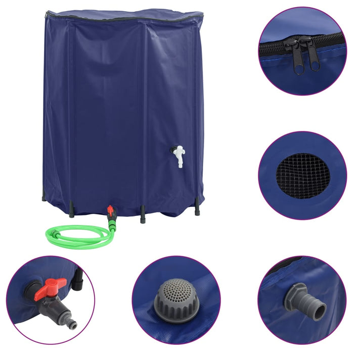 Rezervor de apă cu robinet, pliabil, 1250 L, PVC - WALTI WALTI