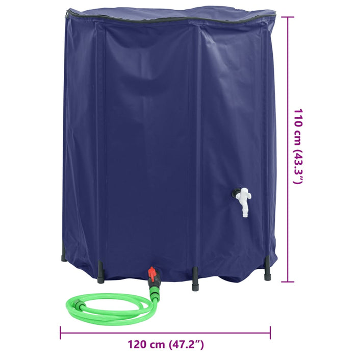 Rezervor de apă cu robinet, pliabil, 1250 L, PVC - WALTI WALTI