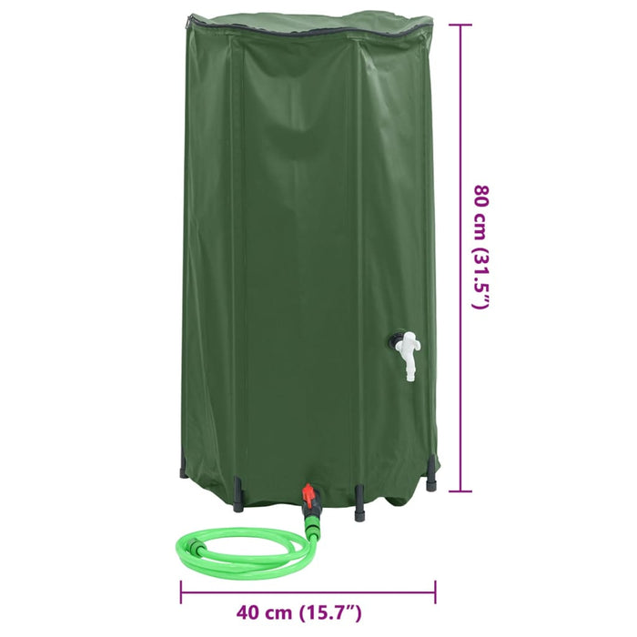 Rezervor de apă cu robinet, pliabil, 100 L, PVC - WALTI WALTI