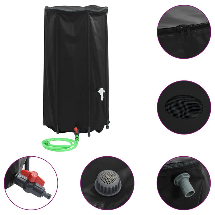 Rezervor de apă cu robinet, pliabil, 100 L, PVC - WALTI WALTI