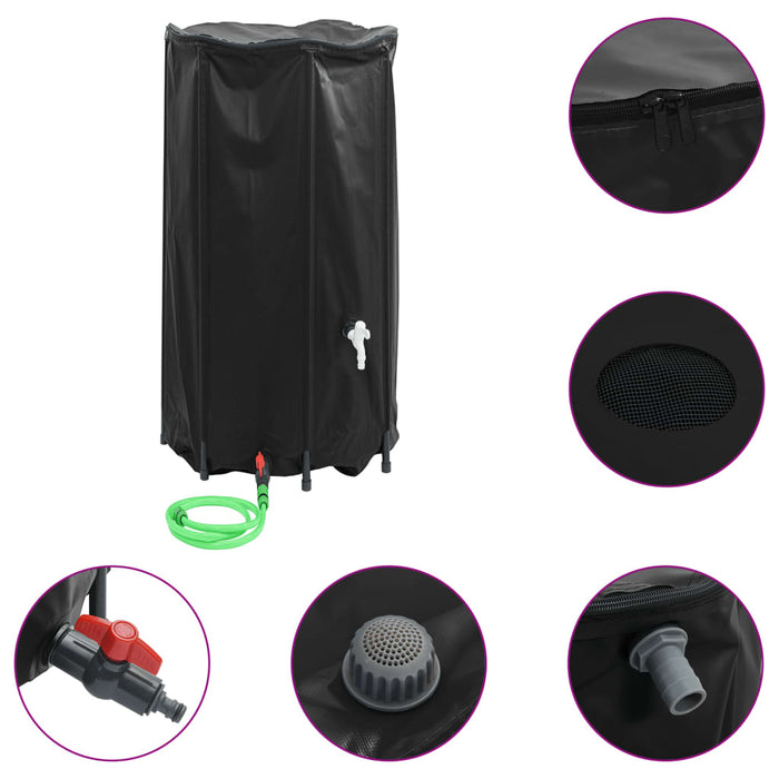 Rezervor de apă cu robinet, pliabil, 380 L, PVC - WALTI WALTI