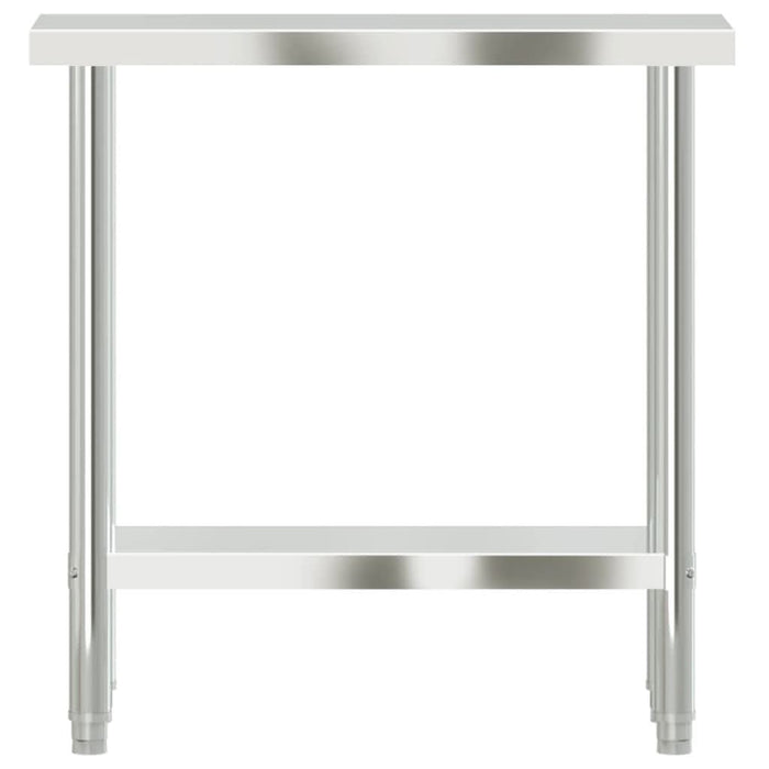 Masă de lucru pentru bucătărie, 82,5x30x85 cm, oțel inoxidabil - WALTI WALTI