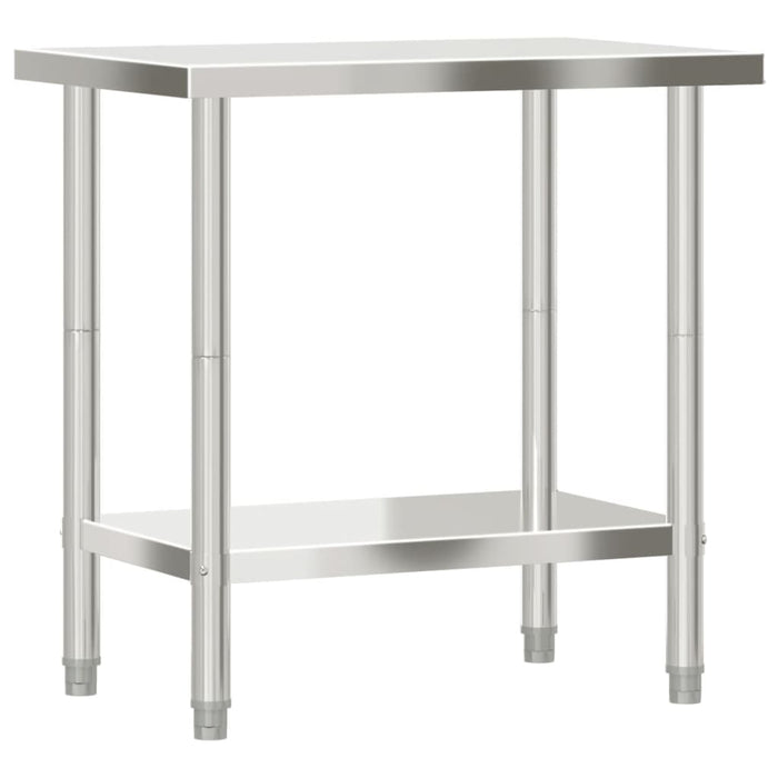 Masă de lucru pentru bucătărie, 82,5x55x85 cm, oțel inoxidabil - WALTI WALTI