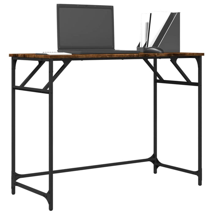 Birou stejar sonoma 100x45x76 cm lemn/oțel vopsit electrostatic - WALTI WALTI