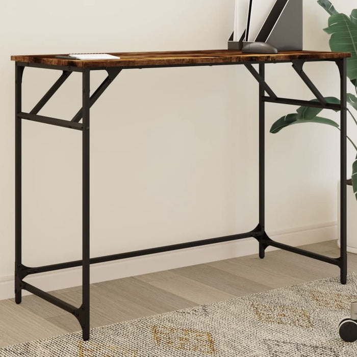 Birou stejar sonoma 100x45x76 cm lemn/oțel vopsit electrostatic - WALTI WALTI