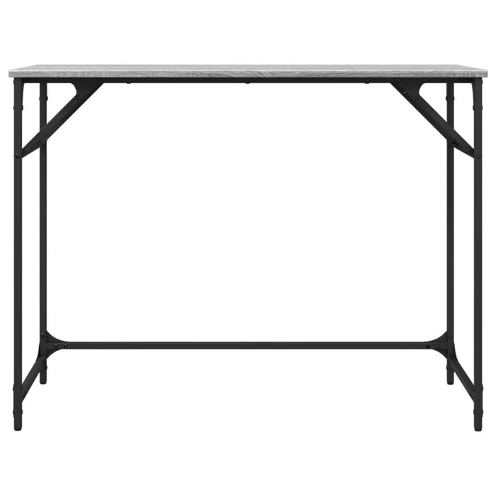 Birou gri sonoma 100x45x76 cm lemn/oțel vopsit electrostatic - WALTI WALTI