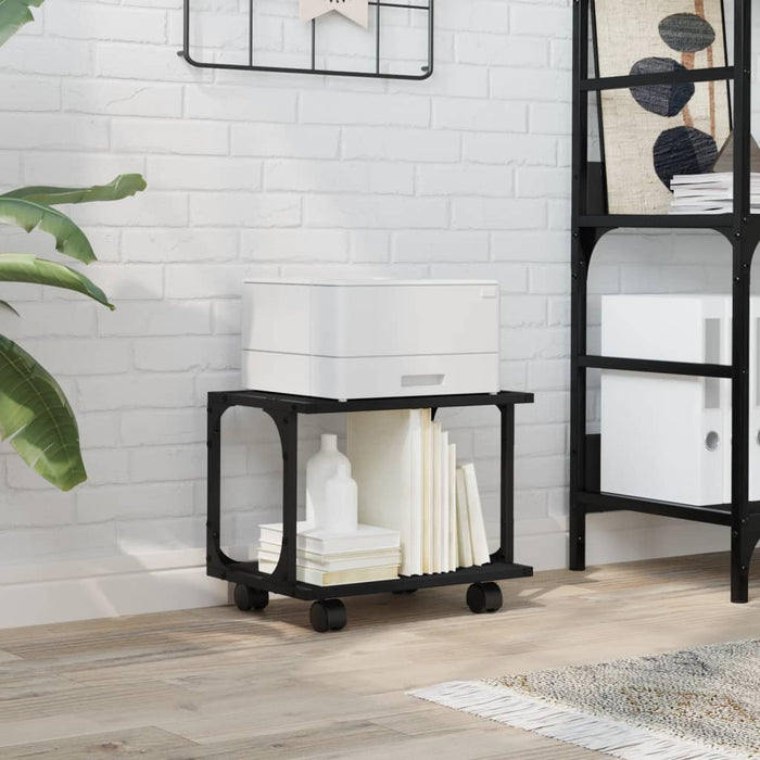 Suport imprimantă 2 niveluri negru 41x28x33,5 cm lemn prelucrat WALTI