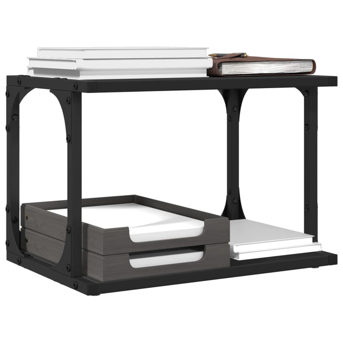 Suport imprimantă 2 niveluri negru 41x28x33,5 cm lemn prelucrat WALTI