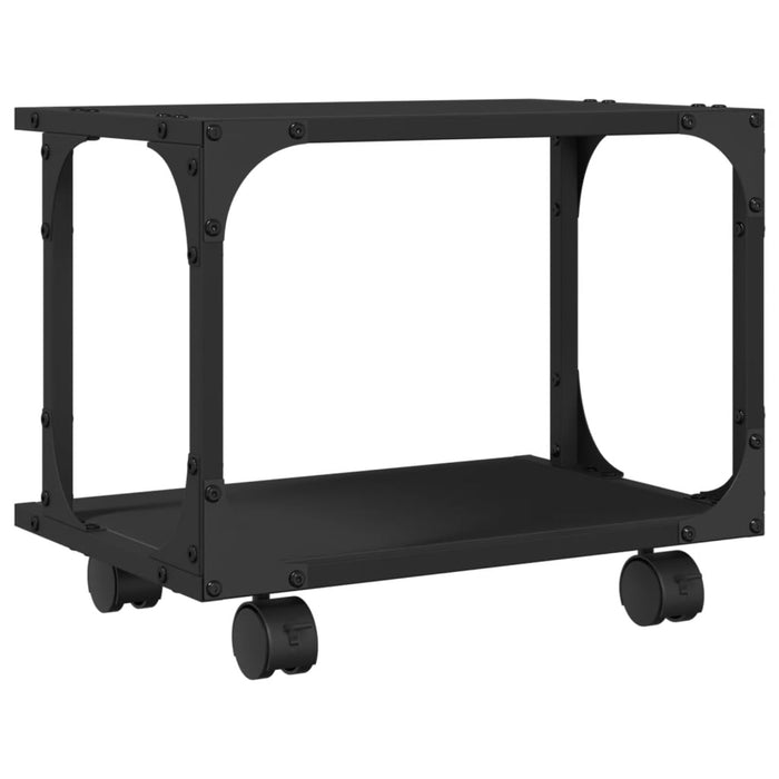 Suport imprimantă 2 niveluri negru 41x28x33,5 cm lemn prelucrat WALTI