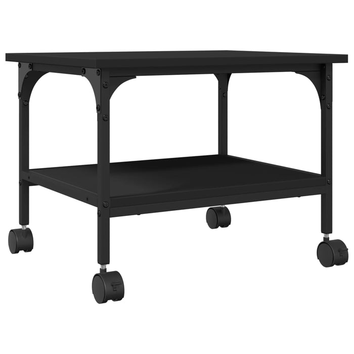 Suport imprimantă 2 niveluri negru 50x40x38 cm lemn prelucrat WALTI