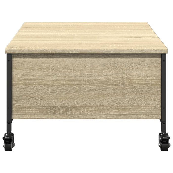 Măsuță cafea cu roți stejar sonoma 91x55x34 cm lemn prelucrat - WALTI WALTI