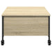 Măsuță cafea cu roți stejar sonoma 91x55x34 cm lemn prelucrat - WALTI WALTI
