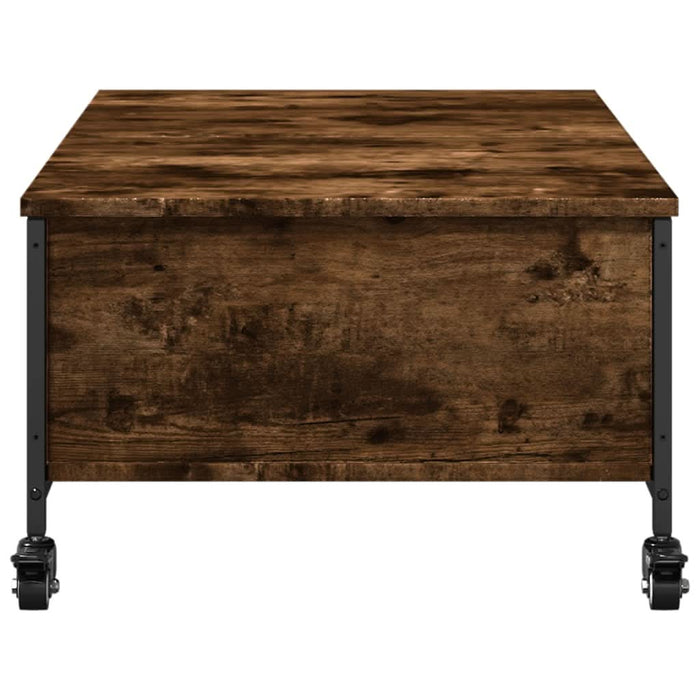 Măsuță cafea cu-roți stejar fumuriu 91x55x34 cm lemn-prelucrat - WALTI WALTI