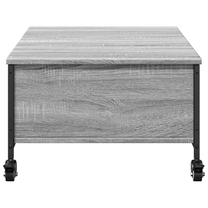 Măsuță cafea cu roți sonoma gri 91x55x34 cm lemn prelucrat - WALTI WALTI