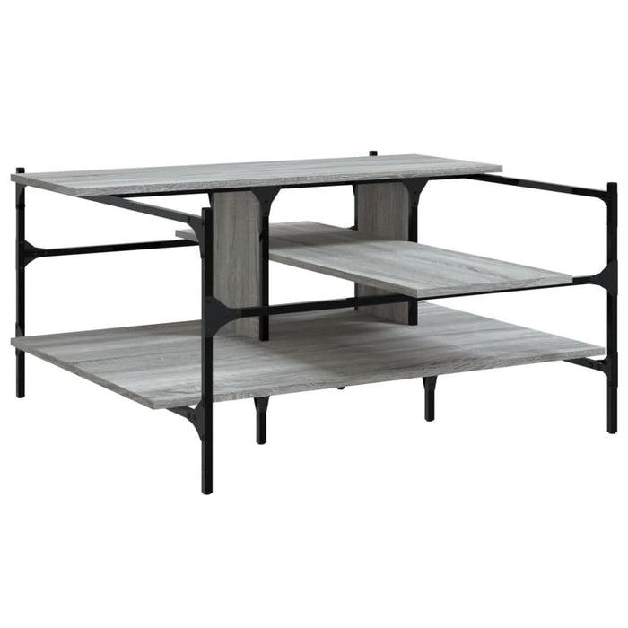 Măsuță de cafea gri sonoma 100x100x48,5 cm lemn prelucrat - WALTI WALTI