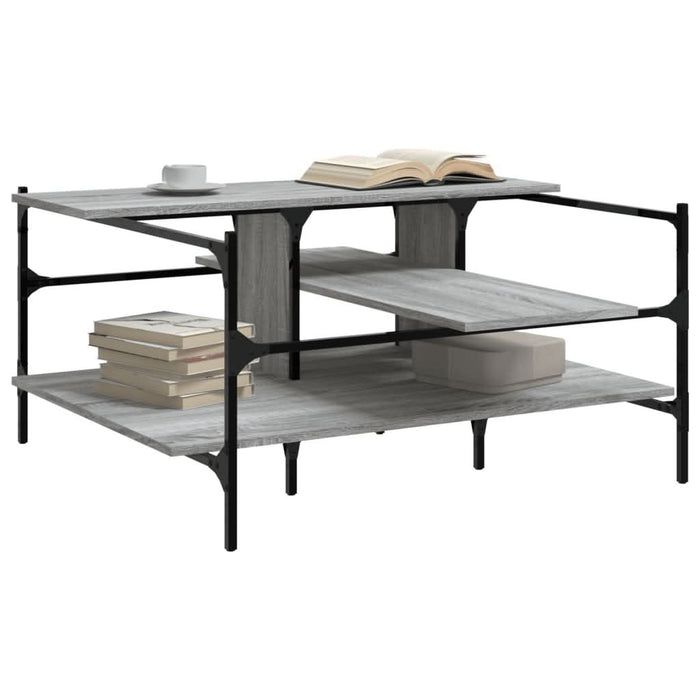 Măsuță de cafea gri sonoma 100x100x48,5 cm lemn prelucrat - WALTI WALTI