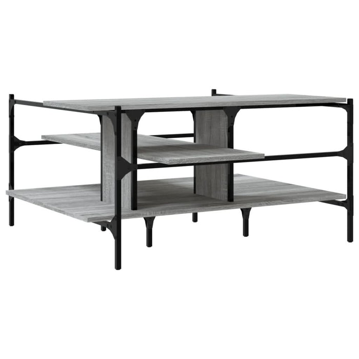 Măsuță de cafea gri sonoma 100x100x48,5 cm lemn prelucrat - WALTI WALTI