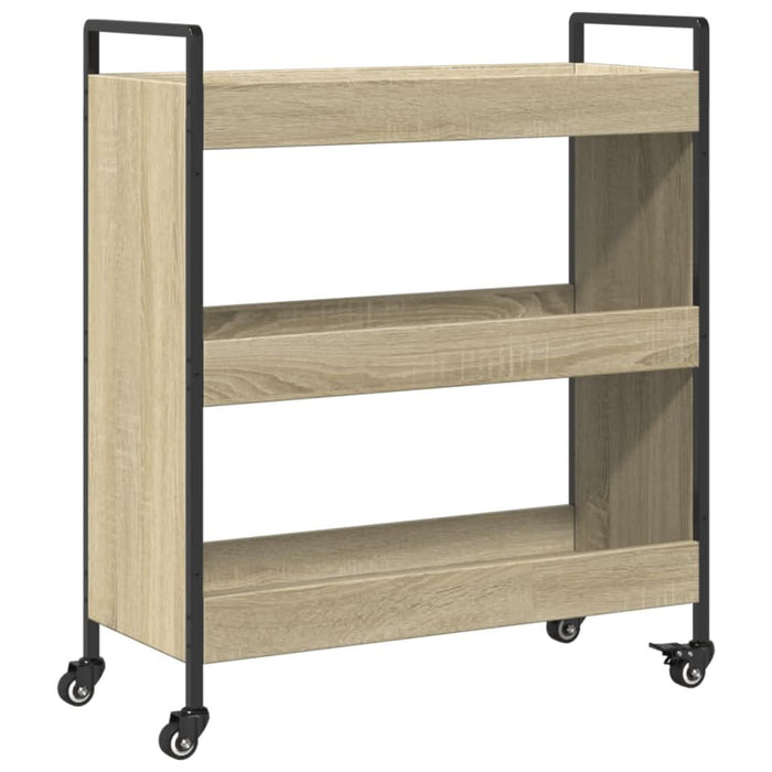Cărucior de bucătărie stejar sonoma 70x30x82 cm lemn prelucrat - WALTI WALTI