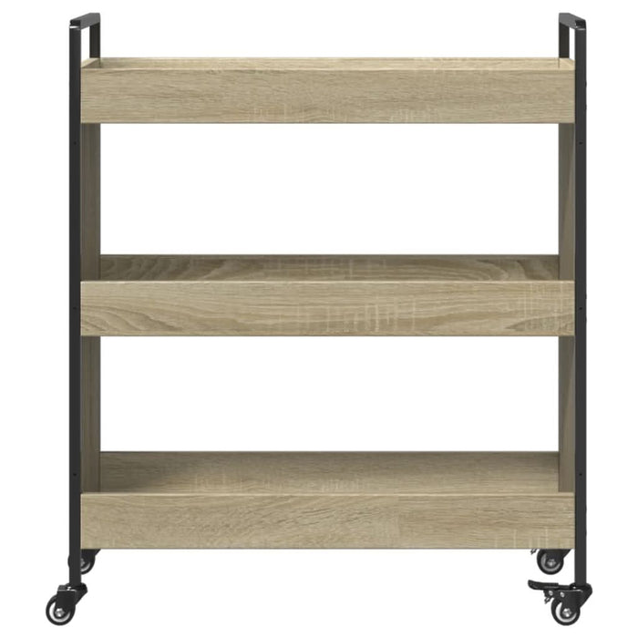Cărucior de bucătărie stejar sonoma 70x30x82 cm lemn prelucrat - WALTI WALTI