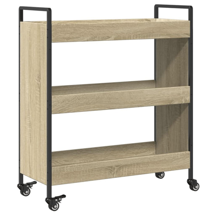 Cărucior de bucătărie stejar sonoma 70x30x82 cm lemn prelucrat - WALTI WALTI
