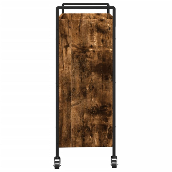 Cărucior de bucătărie stejar fumuriu 70x30x82 cm lemn prelucrat - WALTI WALTI