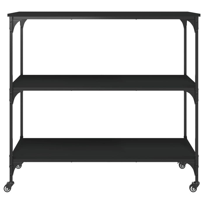 Cărucior de bucătărie, negru, 102x50x95 cm, lemn prelucrat - WALTI WALTI