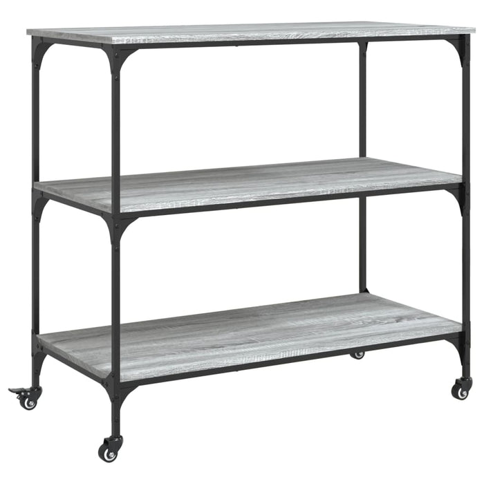 Cărucior de bucătărie, gri sonoma 102x50x95 cm lemn prelucrat - WALTI WALTI