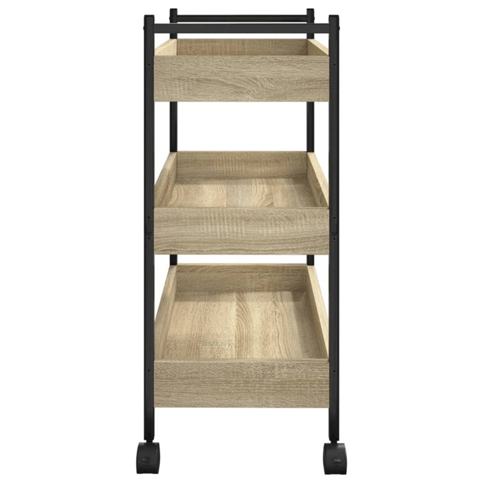 Cărucior de bucătărie stejar sonoma 50x30x70 cm lemn prelucrat - WALTI WALTI