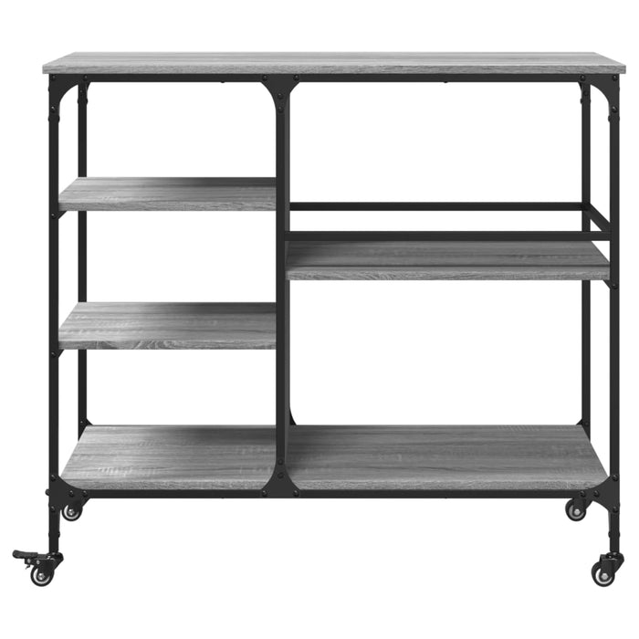 Cărucior de bucătărie, gri sonoma 100x45x89,5 cm lemn prelucrat - WALTI WALTI
