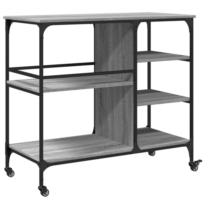 Cărucior de bucătărie, gri sonoma 100x45x89,5 cm lemn prelucrat - WALTI WALTI