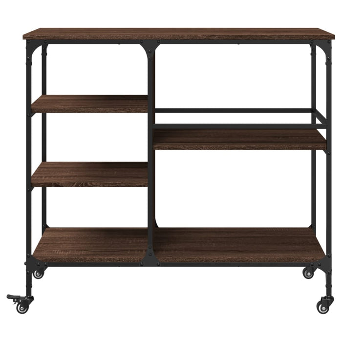 Cărucior de bucătărie, stejar maro 100x45x89,5cm lemn prelucrat - WALTI WALTI