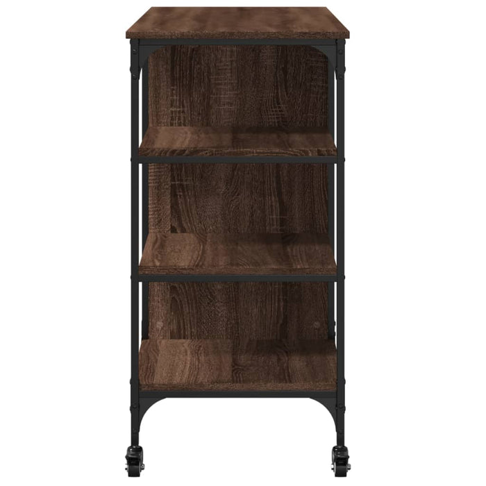 Cărucior de bucătărie, stejar maro 100x45x89,5cm lemn prelucrat - WALTI WALTI