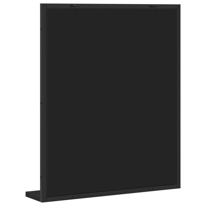 Oglindă baie cu raft negru 50x12x60 cm lemn prelucrat WALTI