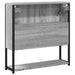 Dulap de baie cu oglindă gri sonoma 60x16x60 cm lemn compozit - WALTI WALTI