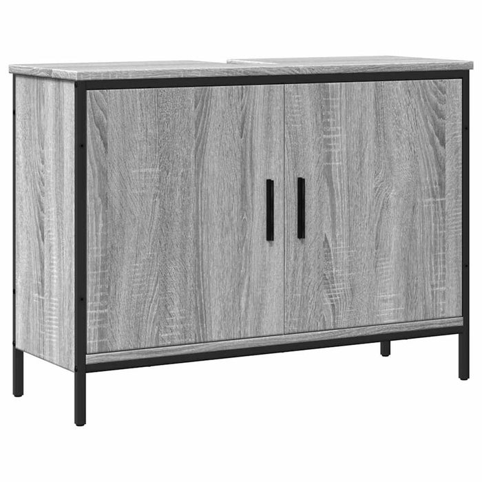Dulap chiuvetă baie, gri sonoma, 80x30x60 cm, lemn prelucrat - WALTI WALTI