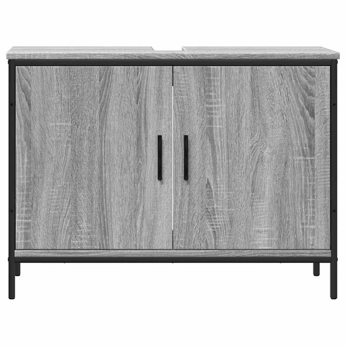 Dulap chiuvetă baie, gri sonoma, 80x30x60 cm, lemn prelucrat - WALTI WALTI