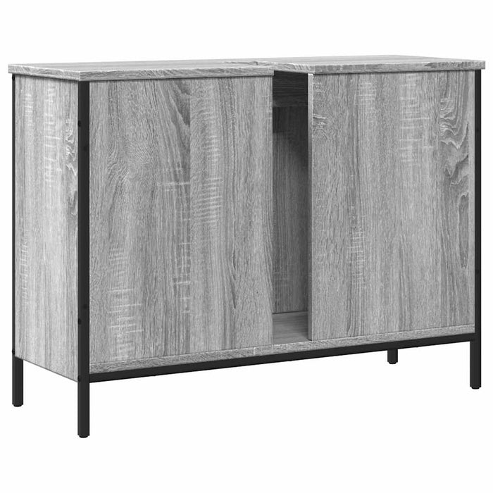 Dulap chiuvetă baie, gri sonoma, 80x30x60 cm, lemn prelucrat - WALTI WALTI