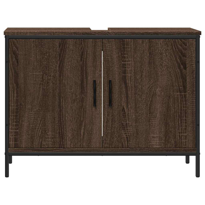 Dulap chiuvetă de baie, stejar maro, 80x30x60 cm lemn prelucrat - WALTI WALTI
