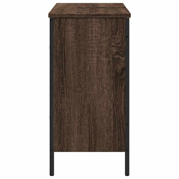 Dulap chiuvetă de baie, stejar maro, 80x30x60 cm lemn prelucrat - WALTI WALTI