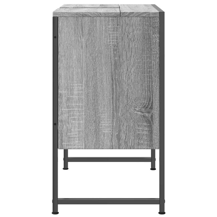 Dulap chiuvetă baie, gri sonoma, 60x33x60 cm, lemn prelucrat - WALTI WALTI