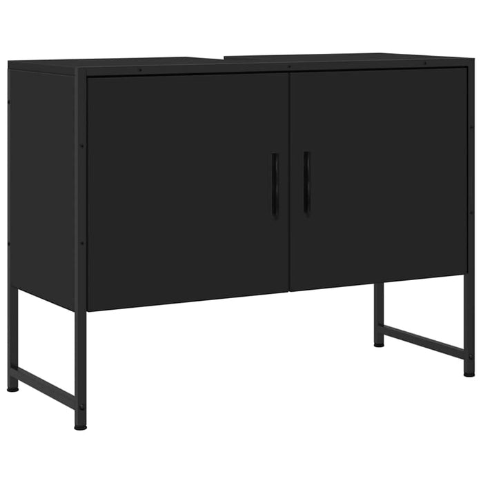 Dulap chiuveta de baie, negru, 80x33x60 cm, lemn compozit - WALTI WALTI