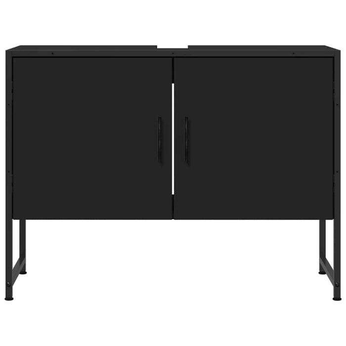 Dulap chiuveta de baie, negru, 80x33x60 cm, lemn compozit - WALTI WALTI