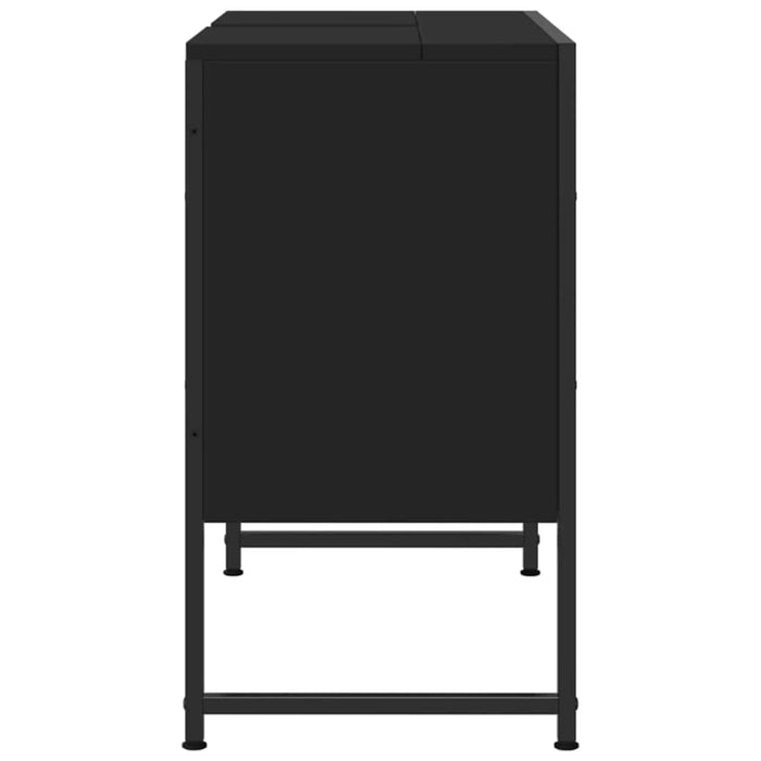 Dulap chiuveta de baie, negru, 80x33x60 cm, lemn compozit - WALTI WALTI