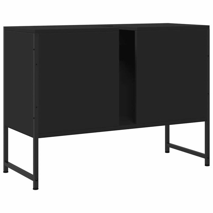 Dulap chiuveta de baie, negru, 80x33x60 cm, lemn compozit - WALTI WALTI