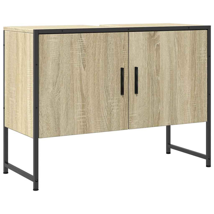 Dulap chiuveta de baie, stejar sonoma, 80x33x60cm lemn compozit - WALTI WALTI